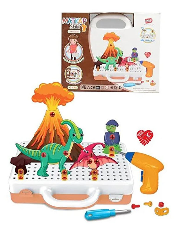 Birlik Oyuncak 3D Matkap Seri Söktak Dinazorlar Oyuncak Setleri