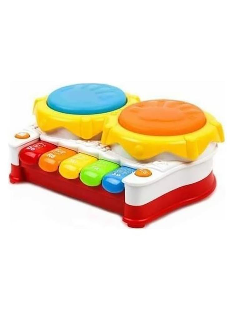 Birlik Oyuncak Sesli ve Işıklı İkili Kaya Piyanolu Davul Seti