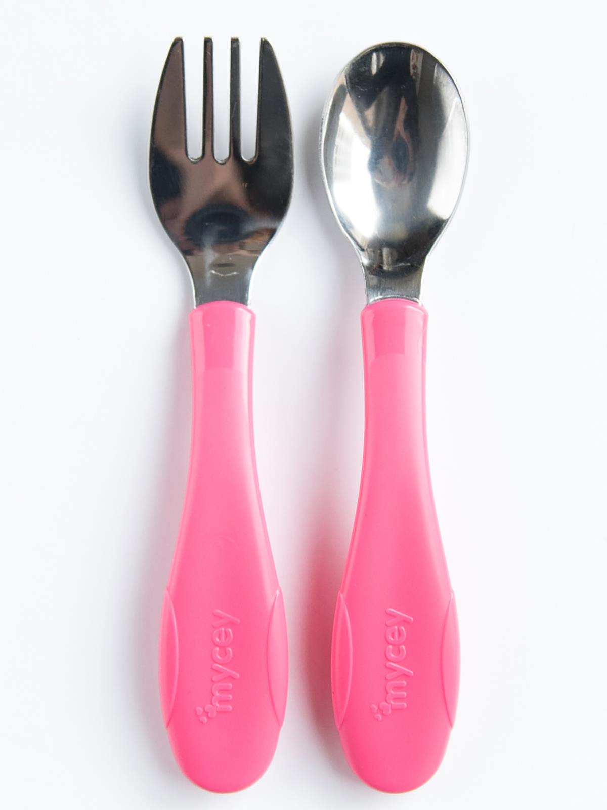 Mycey Paslanmaz Çelik Çatal Kaşık Set - Pembe
