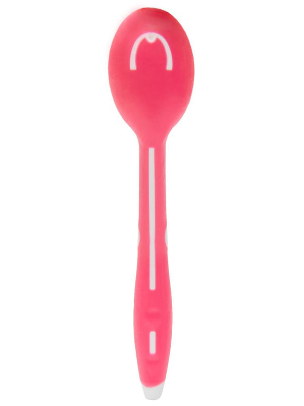 Mycey Taşıma Kutulu Mama Kaşığı-Yumuşak Uçlu - Pembe