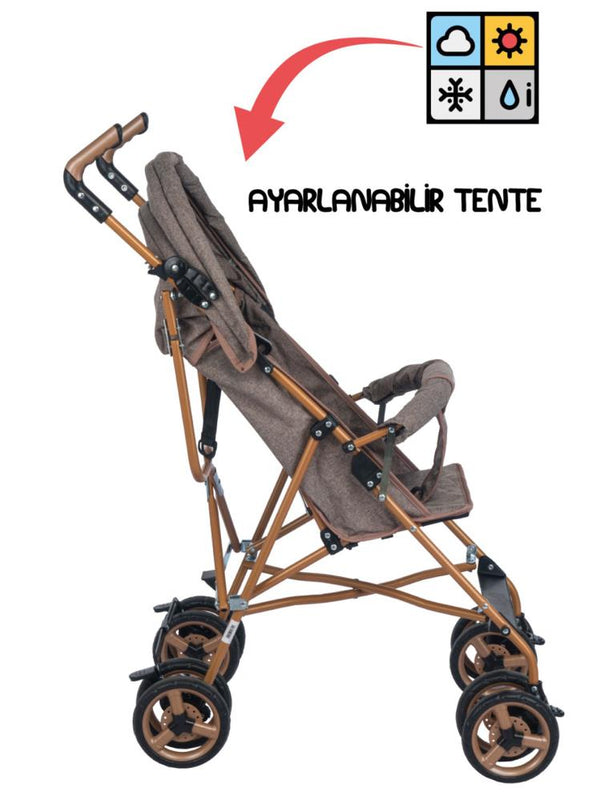 Babycare Baston Puset Bebek Arabası - Kahverengi
