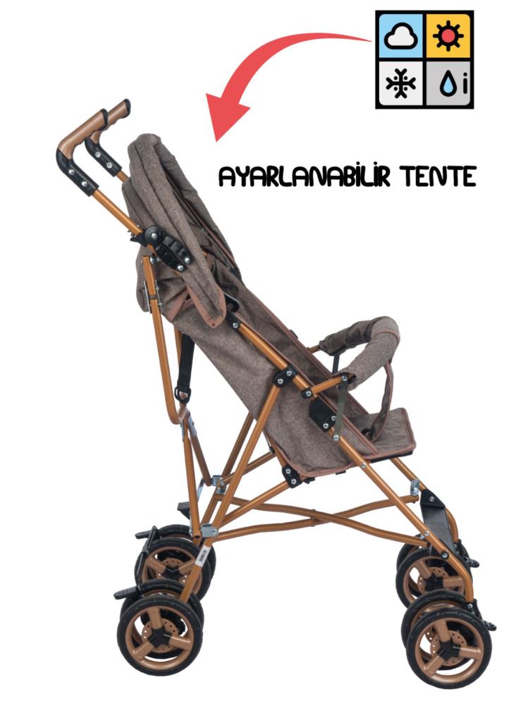 Babycare Baston Puset Bebek Arabası - Kahverengi