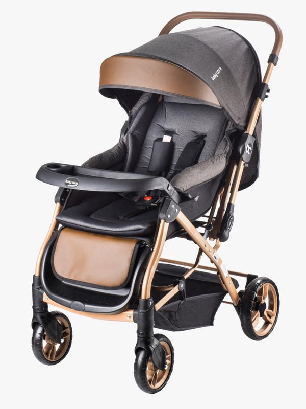 Babycare Capron Çift Yönlü Bebek Arabası - Gold-Siyah