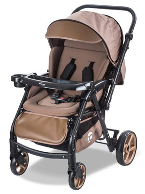 Babycare Combo Maxi Pro Çift Yönlü Bebek Arabası - Kahverengi