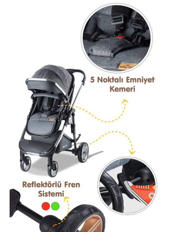 Babycare Colarado Chrome Travel Puset - Gri