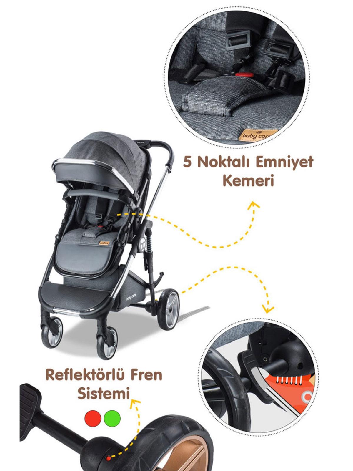 Babycare Colarado Chrome Travel Puset - Gri