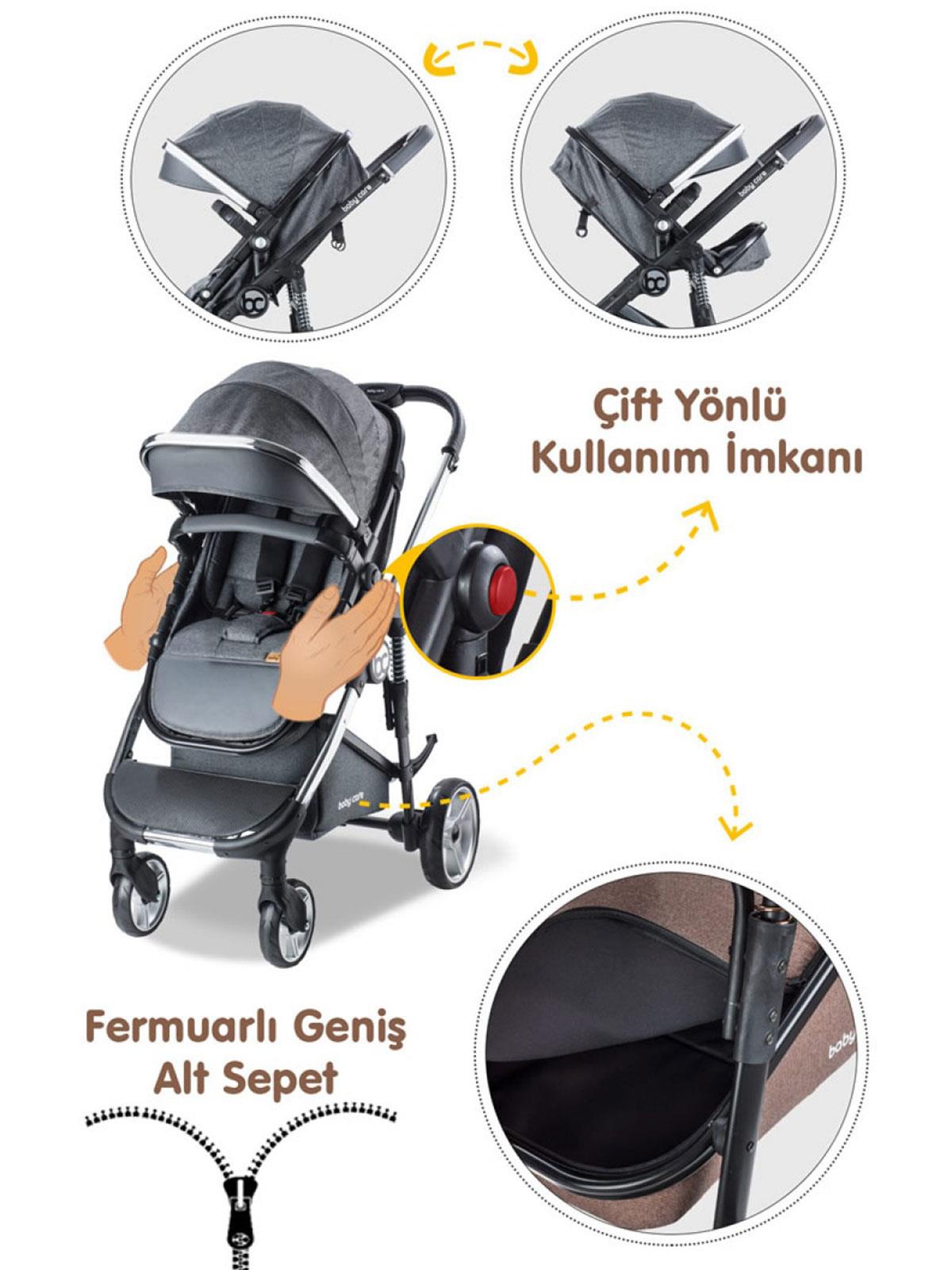 Babycare Colarado Chrome Travel Puset - Gri