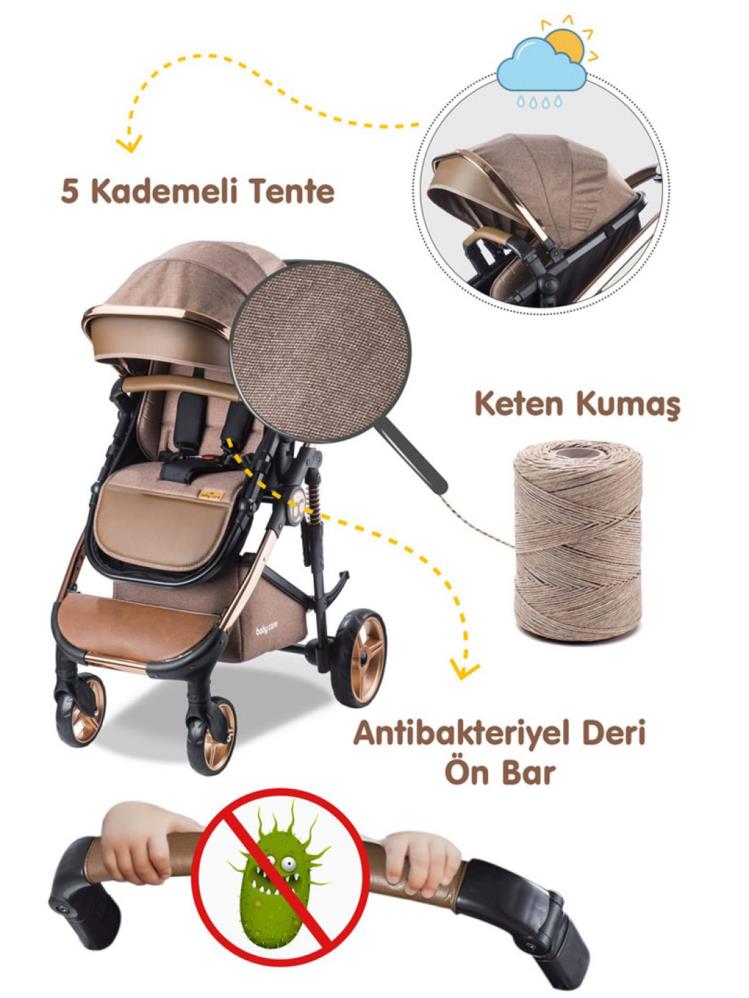 Babycare Colarado Chrome Travel Puset - Kahverengi