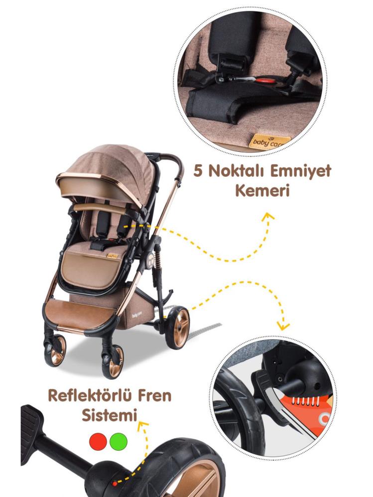 Babycare Colarado Chrome Travel Puset - Kahverengi