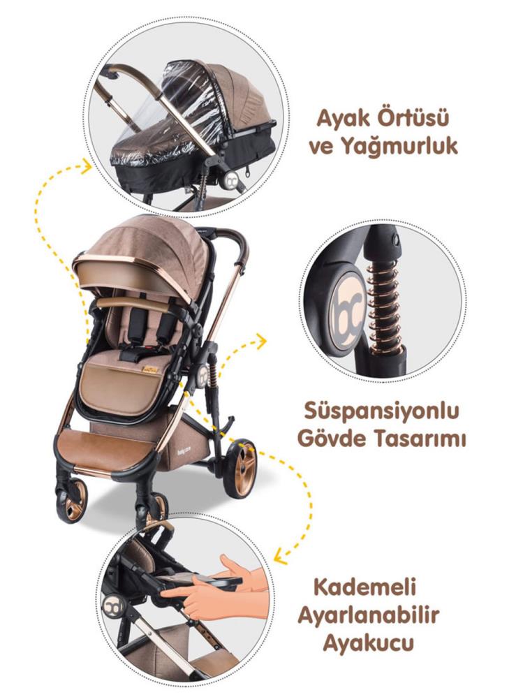 Babycare Colarado Chrome Travel Puset - Kahverengi