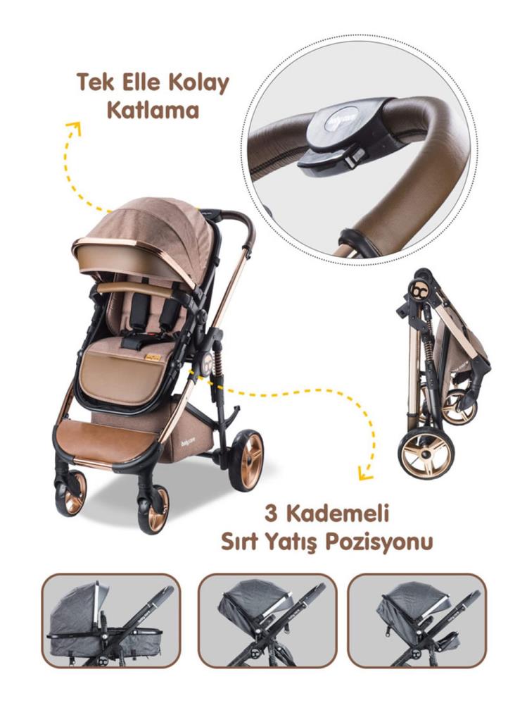 Babycare Colarado Chrome Travel Puset - Kahverengi