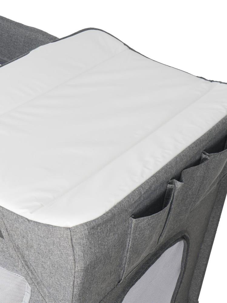 Babycare Atlantis Otomatik Anne Yanı Oyun Parkı 70x120 - Gri
