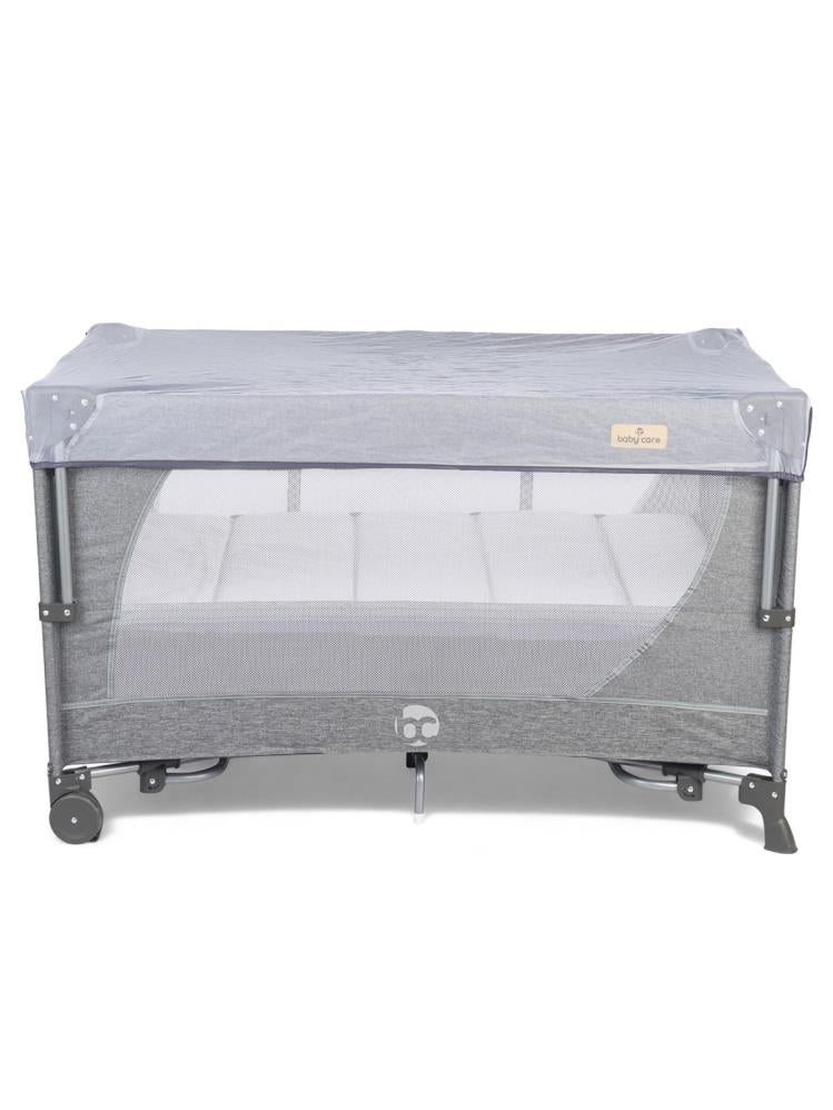 Babycare Atlantis Otomatik Anne Yanı Oyun Parkı 70x120 - Gri