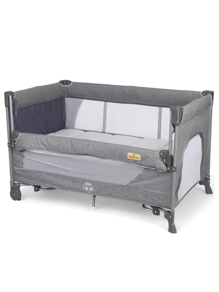 Babycare Atlantis Otomatik Anne Yanı Oyun Parkı 70x120 - Gri