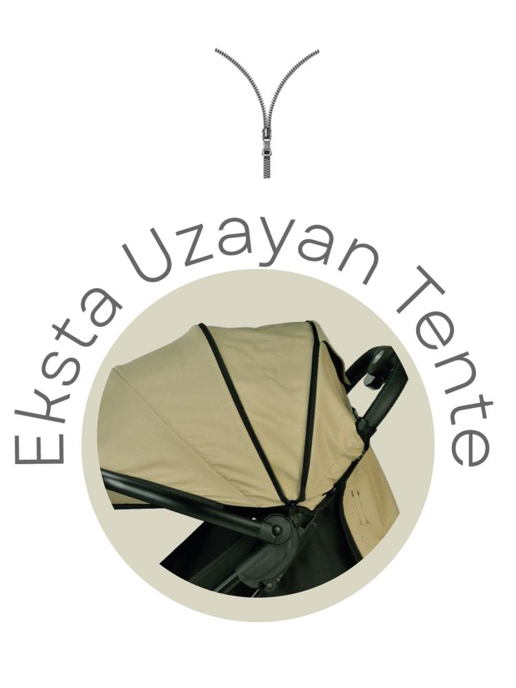 BabyCare Tripper Kabin Boy Bebek Arabası - Siyah
