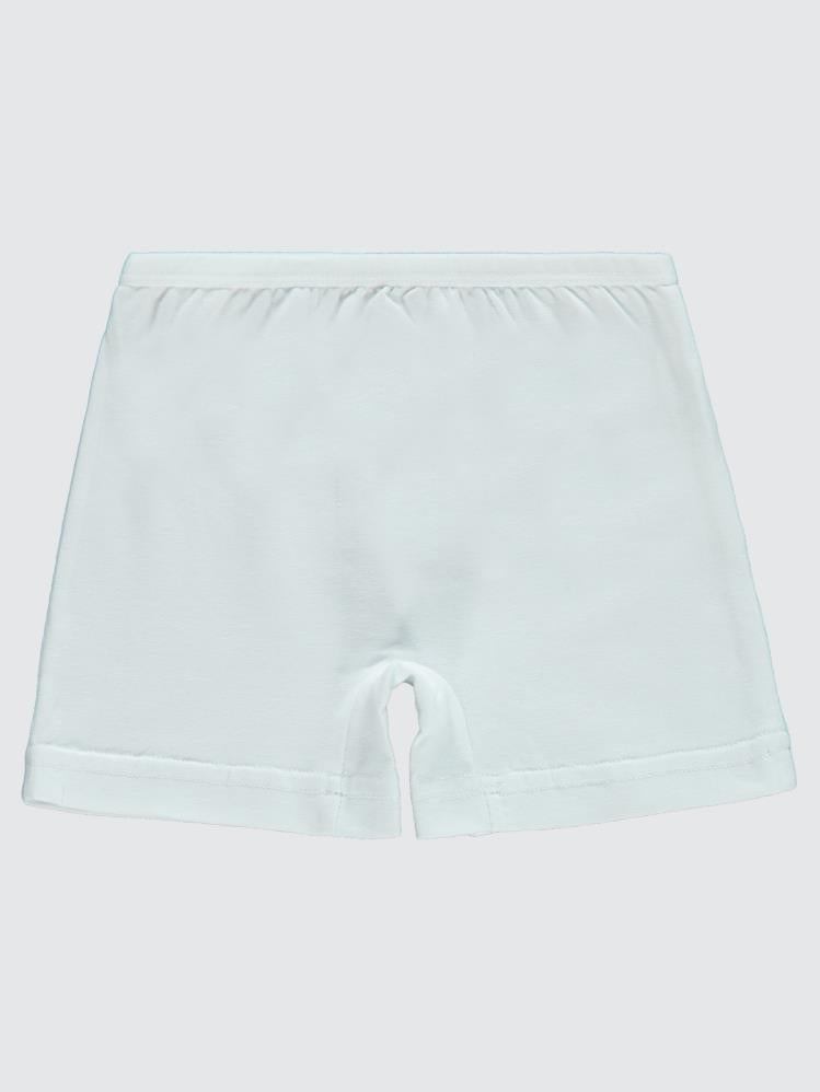 Öts 2-12 Yaş Çocuk Kız Boxer - Beyaz