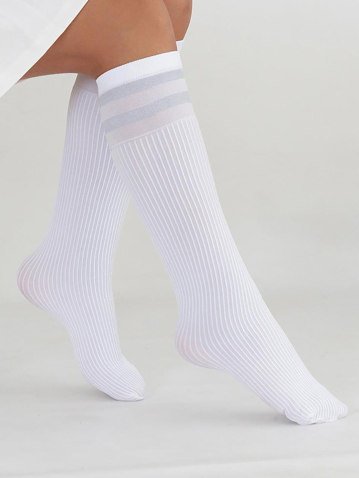 Daymod ÇOCUK DİZALTI ÇORAP - Beyaz