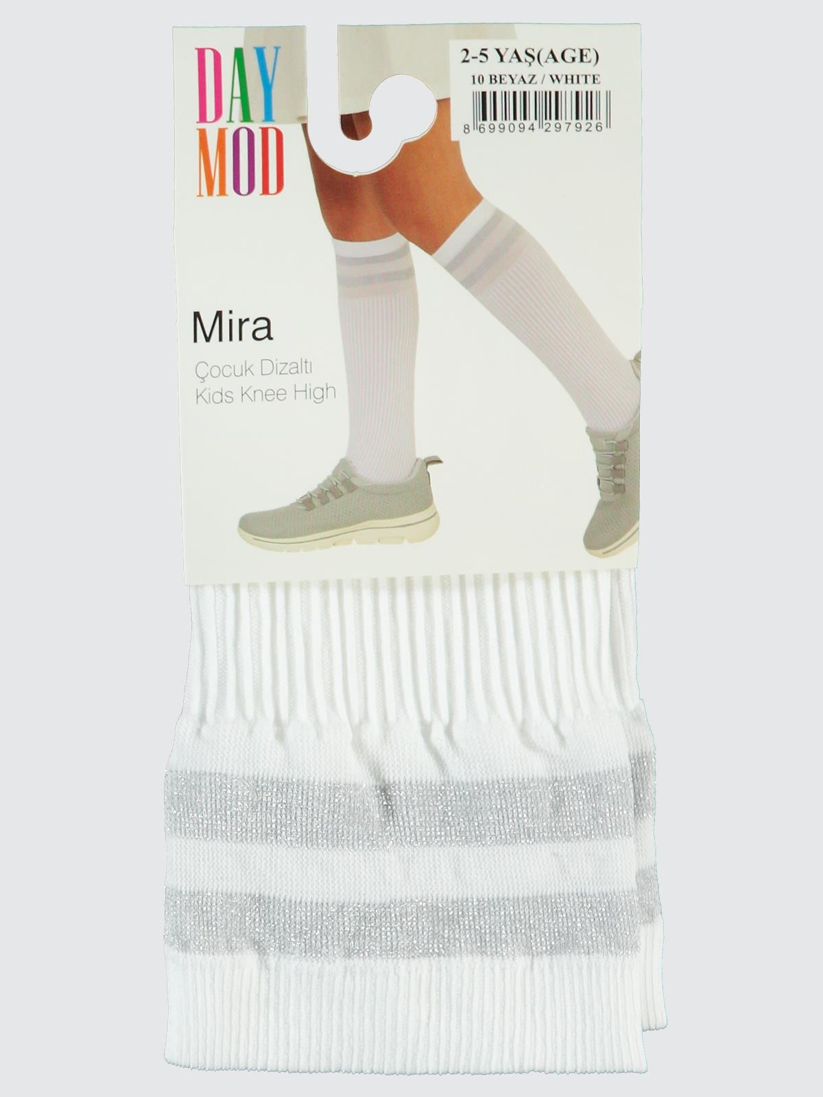 Daymod ÇOCUK DİZALTI ÇORAP - Beyaz