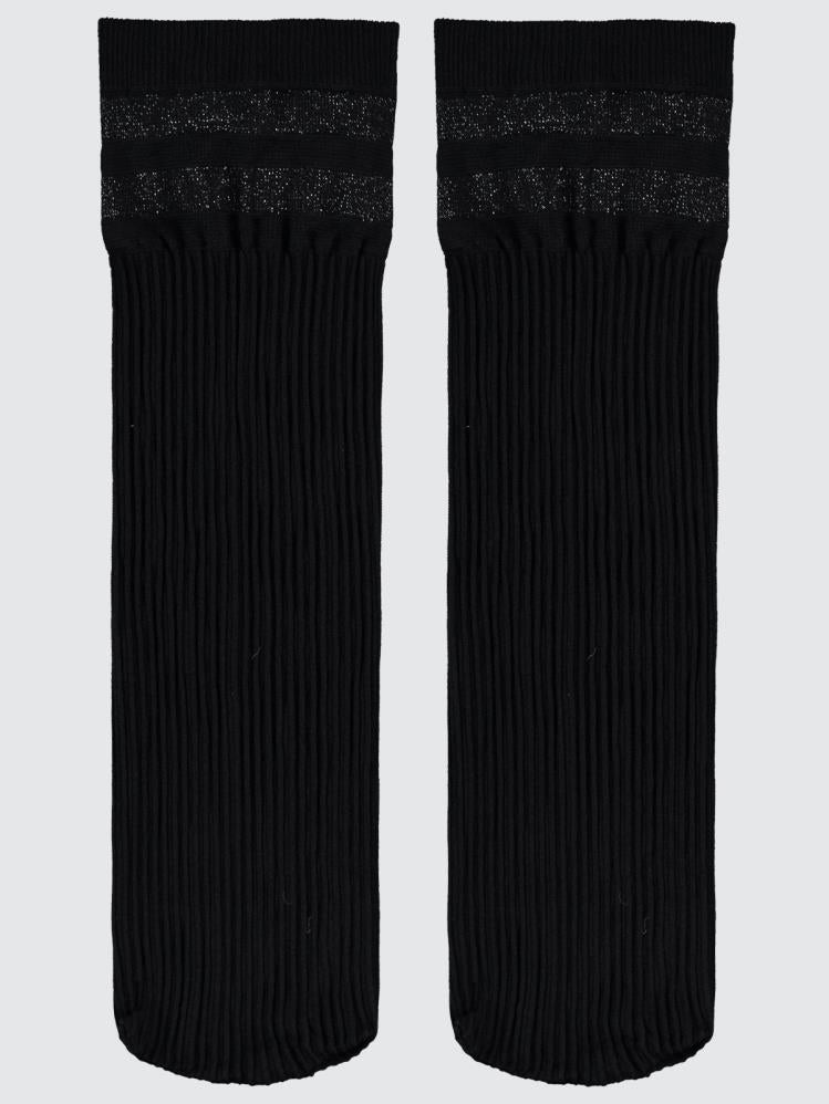 MİRA ÇOCUK DİZALTI ÇORAP - Siyah
