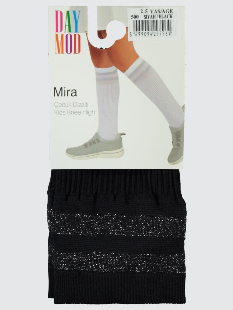 MİRA ÇOCUK DİZALTI ÇORAP - Siyah