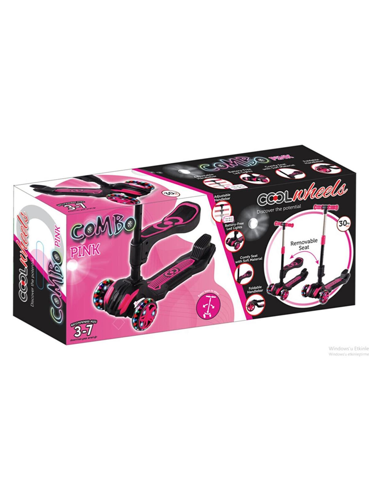 Cool Wheels Combo Oturaklı Scooter - Pembe