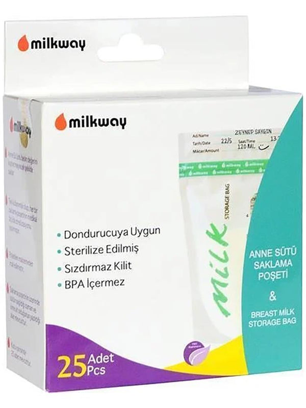 Milkway Süt Saklama Poşeti 25 li