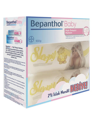 Bepanthol Baby Pişik Önleyici Merhem 100gr /Islak Mendil Hediyeli Combo