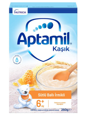 Aptamil Sütlü Ballı İrmikli Tahıl Bazlı Kaşık Maması 250 g 6-36 Ay