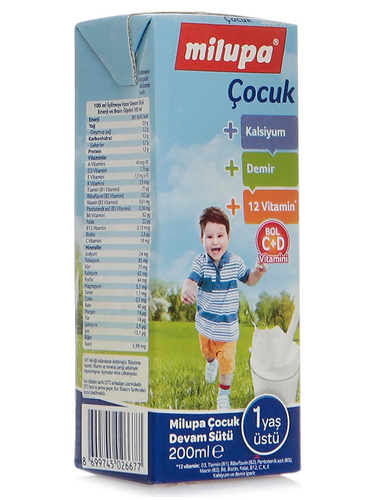 Milupa Tetra Çocuk Devam Sütü 200 ml