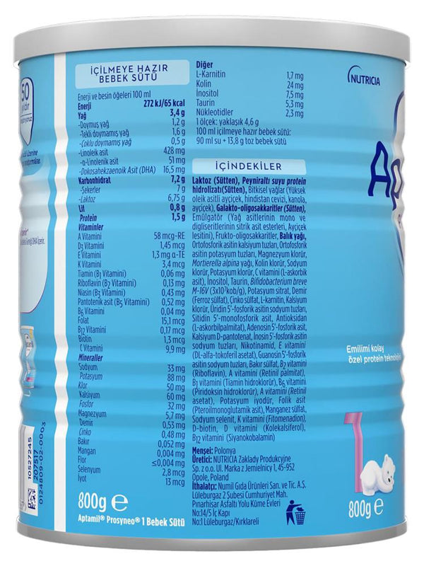 Aptamil Prosyneo 1 800 G Bebek Sütü