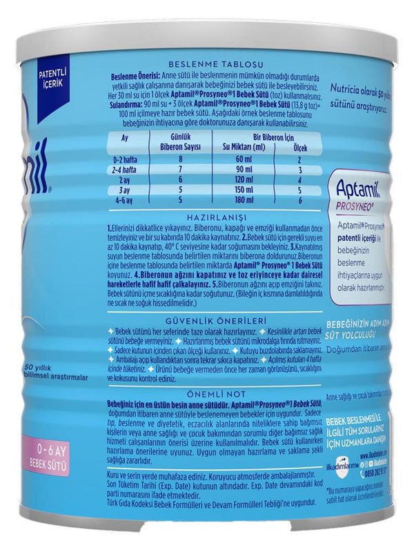 Aptamil Prosyneo 1 800 G Bebek Sütü