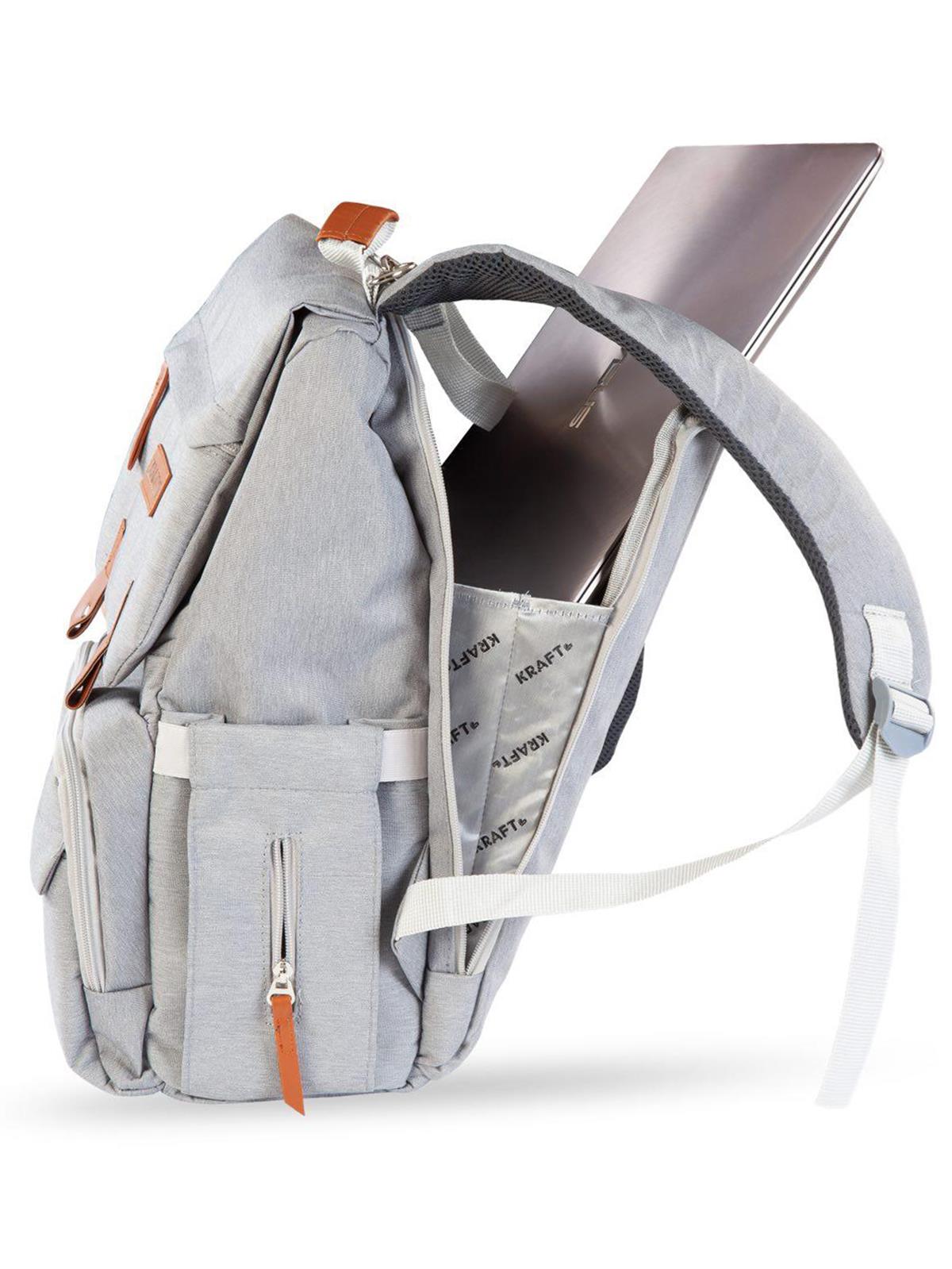 Kraft Moon Bebek Bakım Sırt Çantası - Gri