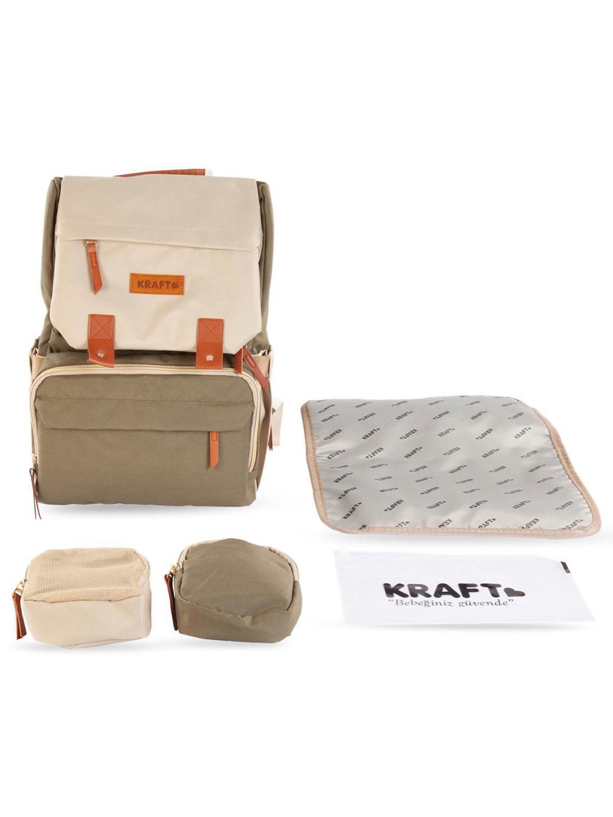 Kraft Moon Bebek Bakım Sırt Çantası - Bej