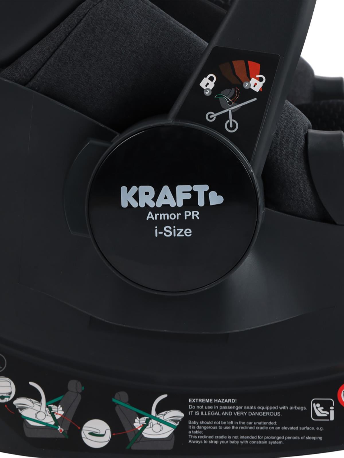 Kraft Armor Pr I-Size 13 kg Anakucağı/ Oto Koltuğu - Siyah