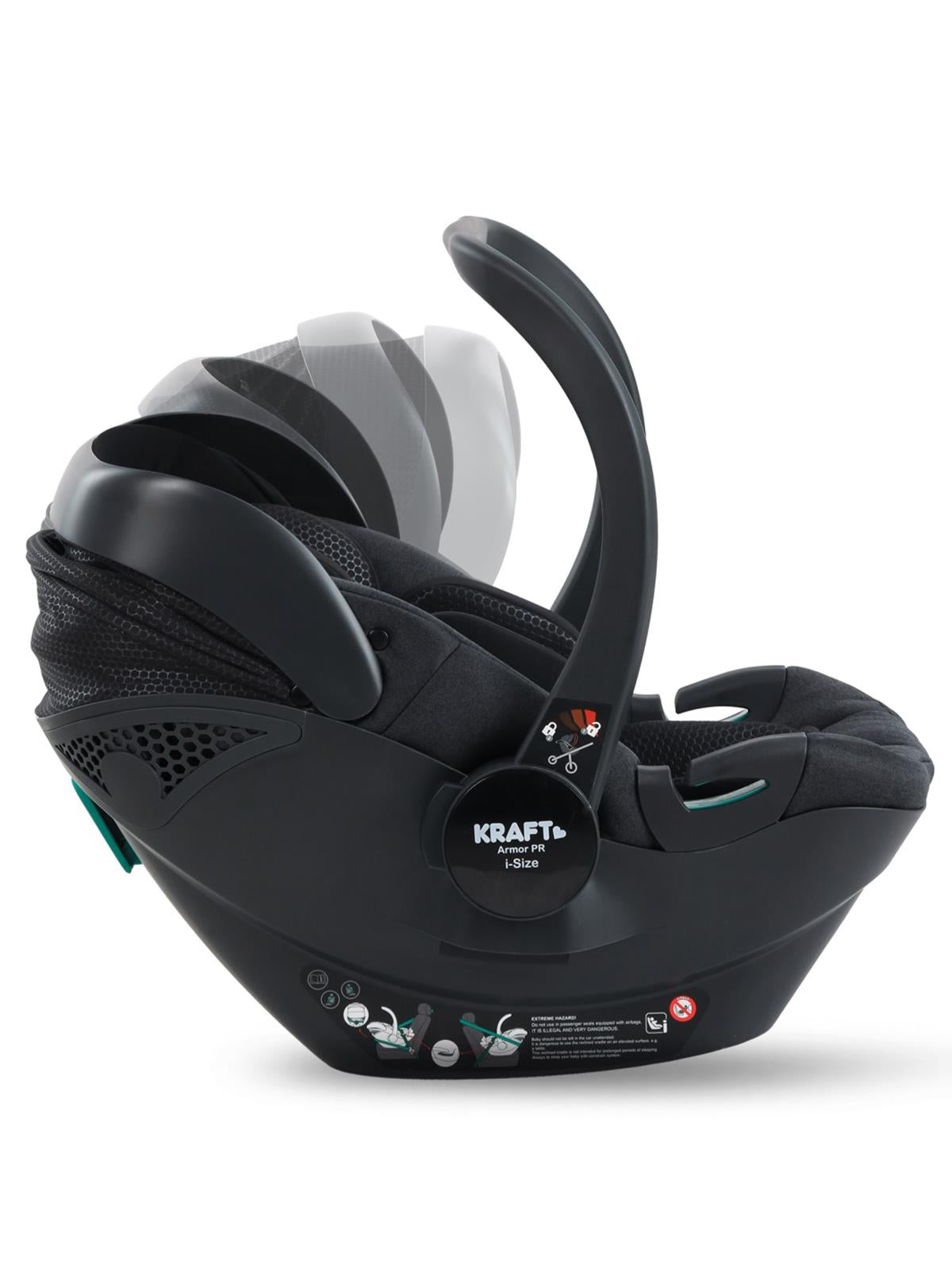 Kraft Armor Pr I-Size 13 kg Anakucağı/ Oto Koltuğu - Siyah