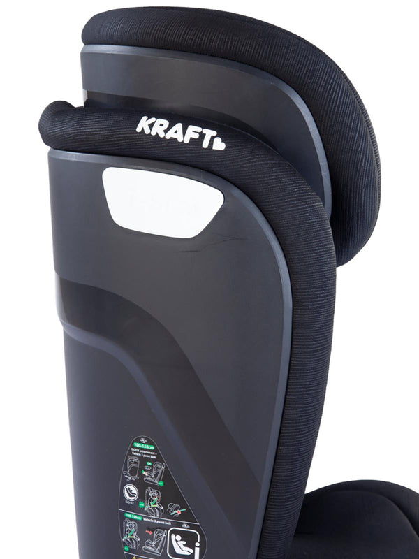 Kraft Henna Fix I-Size Oto Koltuğu 15-36 Kg (100-150 Cm) - Siyah