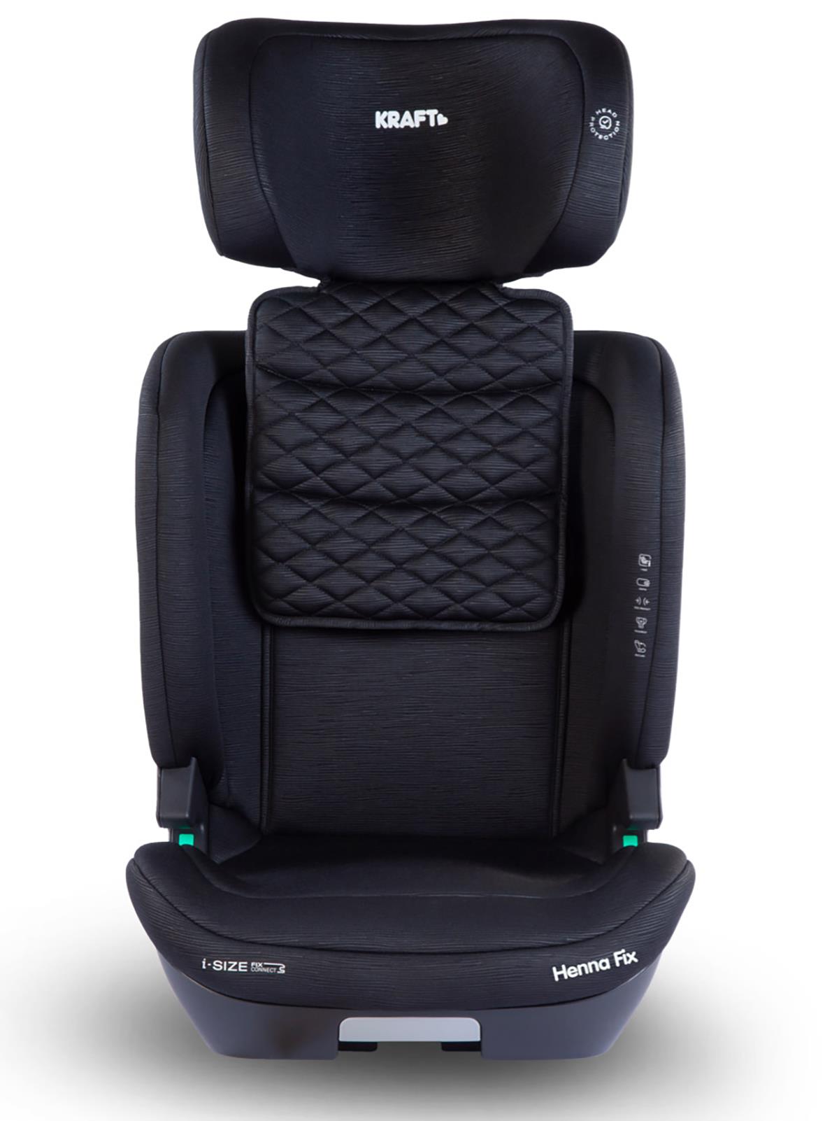 Kraft Henna Fix I-Size Oto Koltuğu 15-36 Kg (100-150 Cm) - Siyah