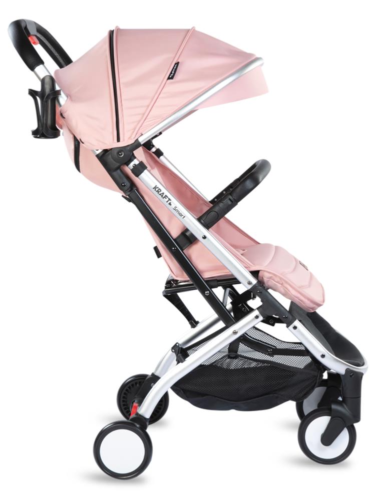 Kraft Smart Tek Yönlü Bebek Arabası - Pembe