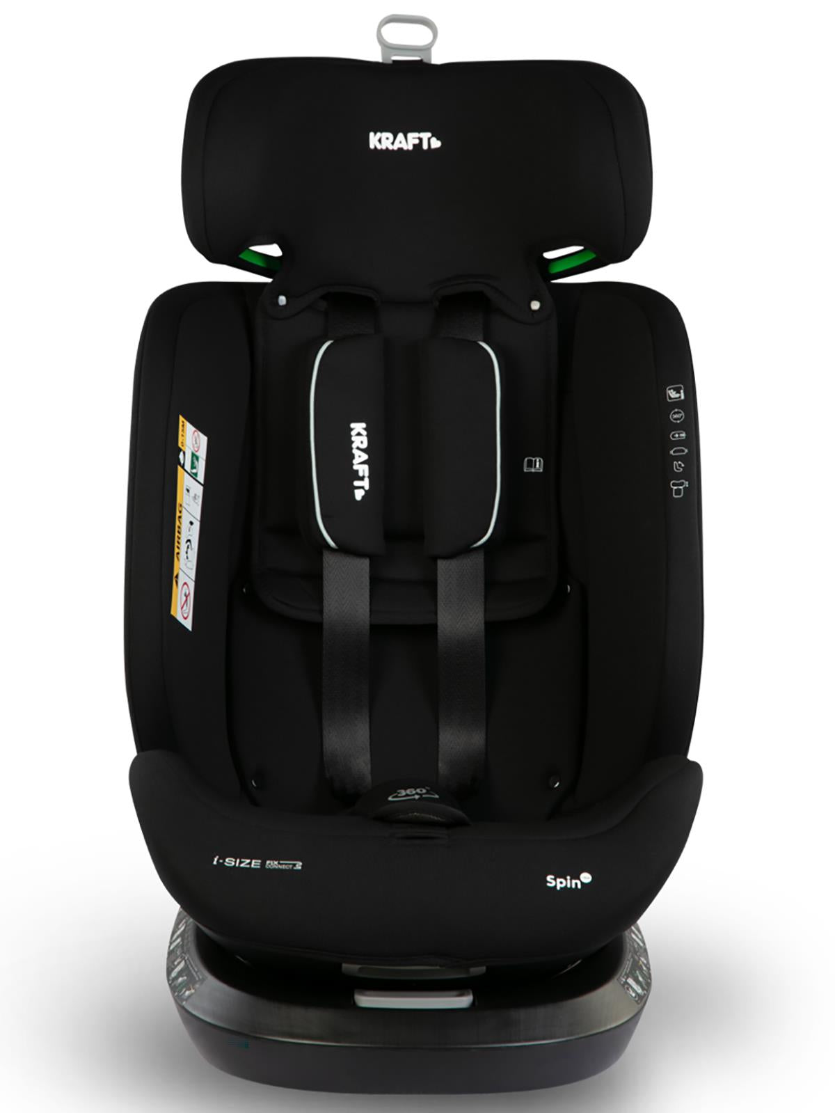 Kraft Spin I-Size Oto Koltuğu 0-36 Kg - Kırmızı