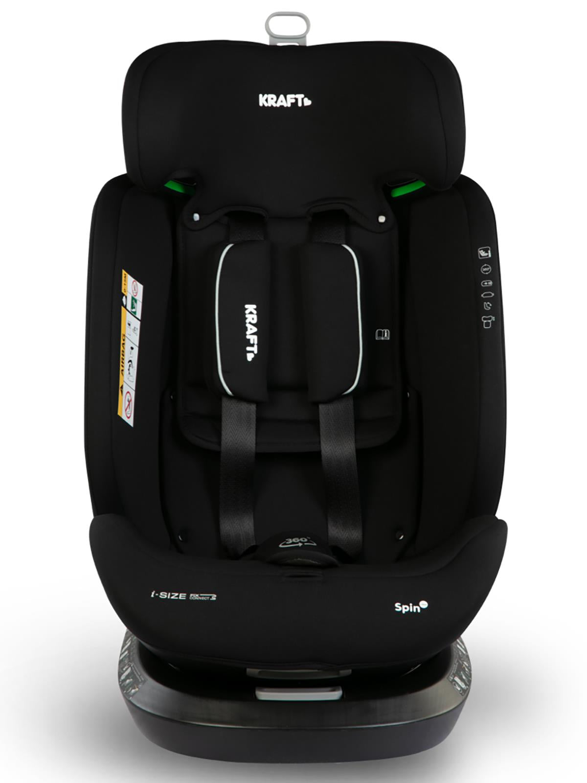 Kraft Spin I-Size Oto Koltuğu 0-36 Kg - Kırmızı