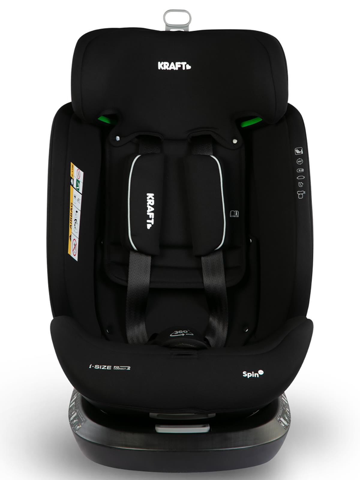 Kraft Spin I-Size Oto Koltuğu 0-36 Kg - Kırmızı