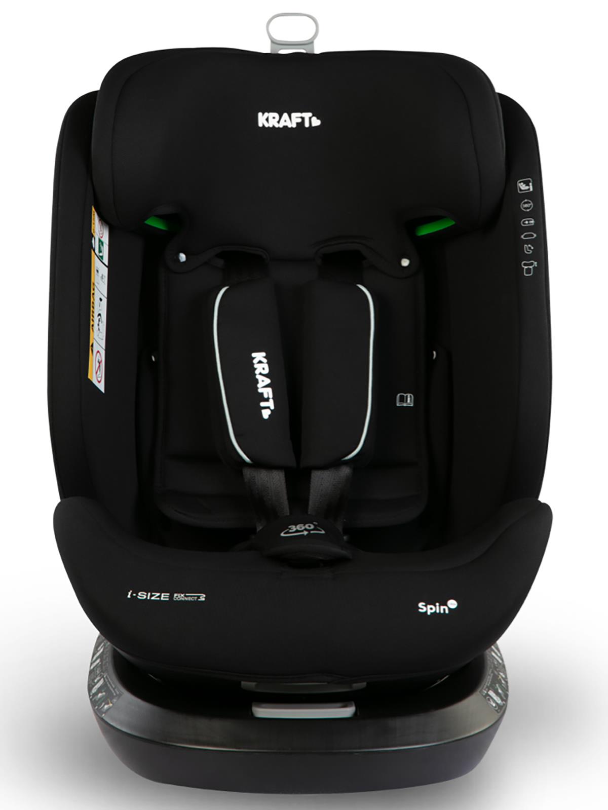 Kraft Spin I-Size Oto Koltuğu 0-36 Kg - Kırmızı