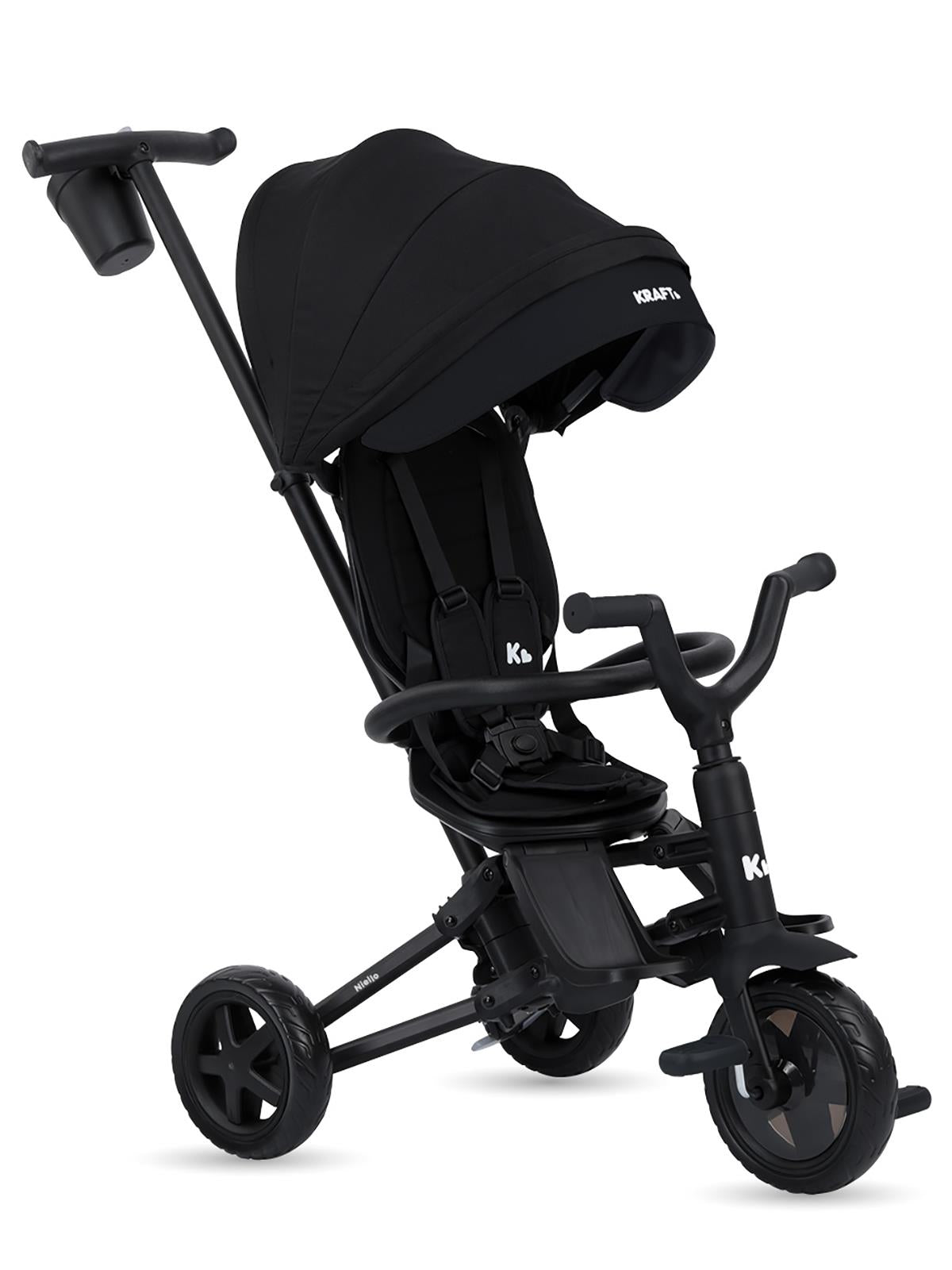 Kraft Nova 6 In 1 Katlanır Bisiklet ve İtmeli Bisiklet - Siyah
