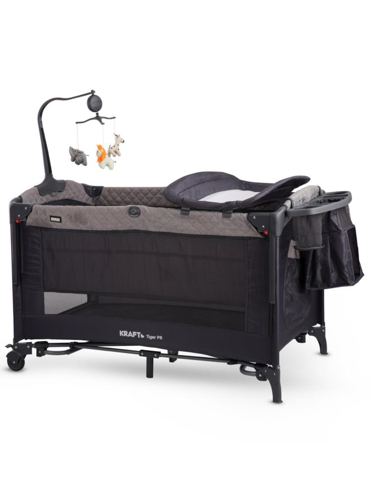 Kraft Tiger PR Anne Yanı Oyun Parkı 70x120 cm - Gri