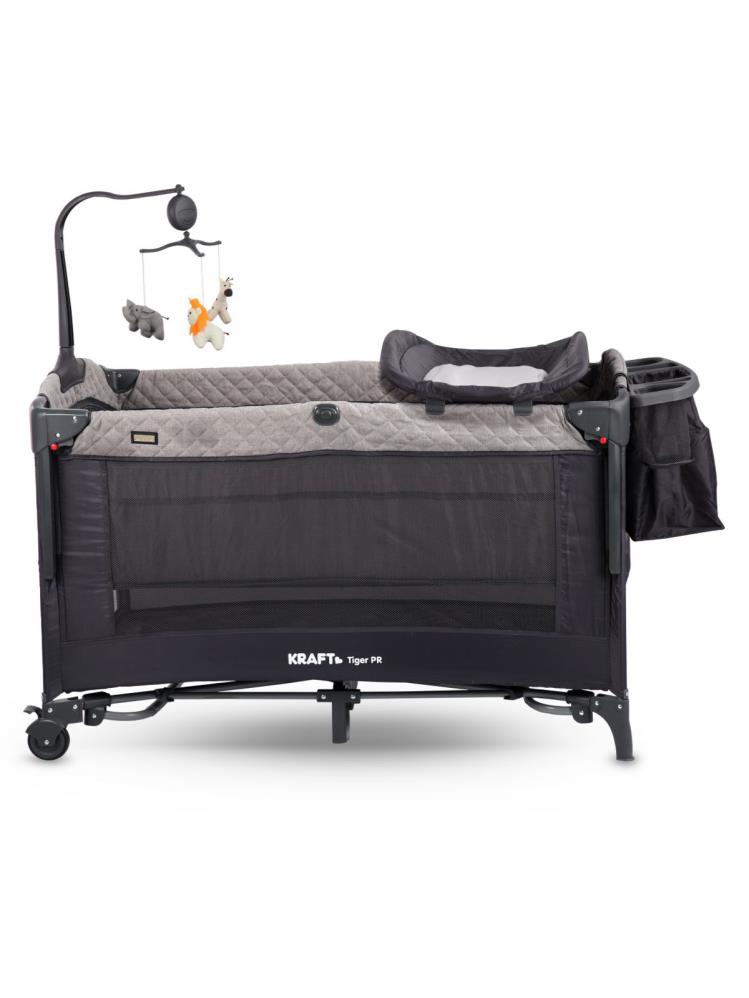 Kraft Tiger PR Anne Yanı Oyun Parkı 70x120 cm - Gri