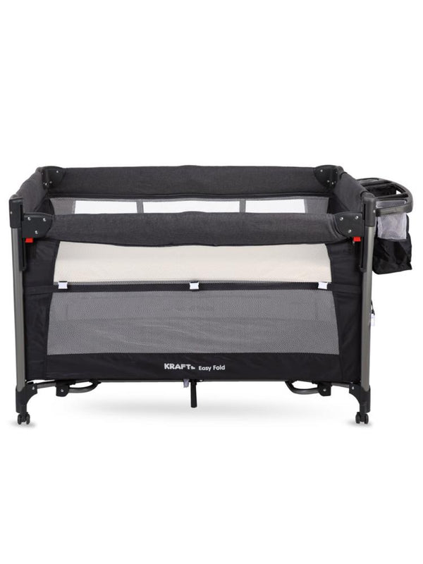 Kraft Easy Fold Anne Yanı Oyun Parkı 70x110 cm - Gri