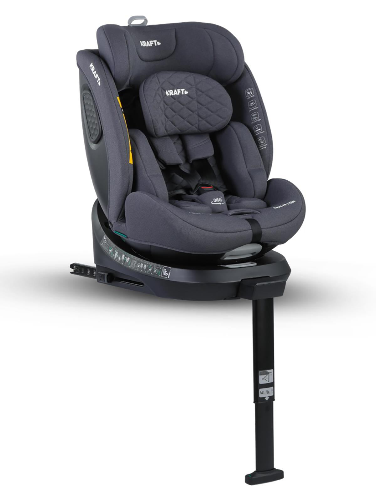 Kraft Royal Pr I-Size Oto Koltuğu 0-36 Kg (40-150 Cm) - Gri