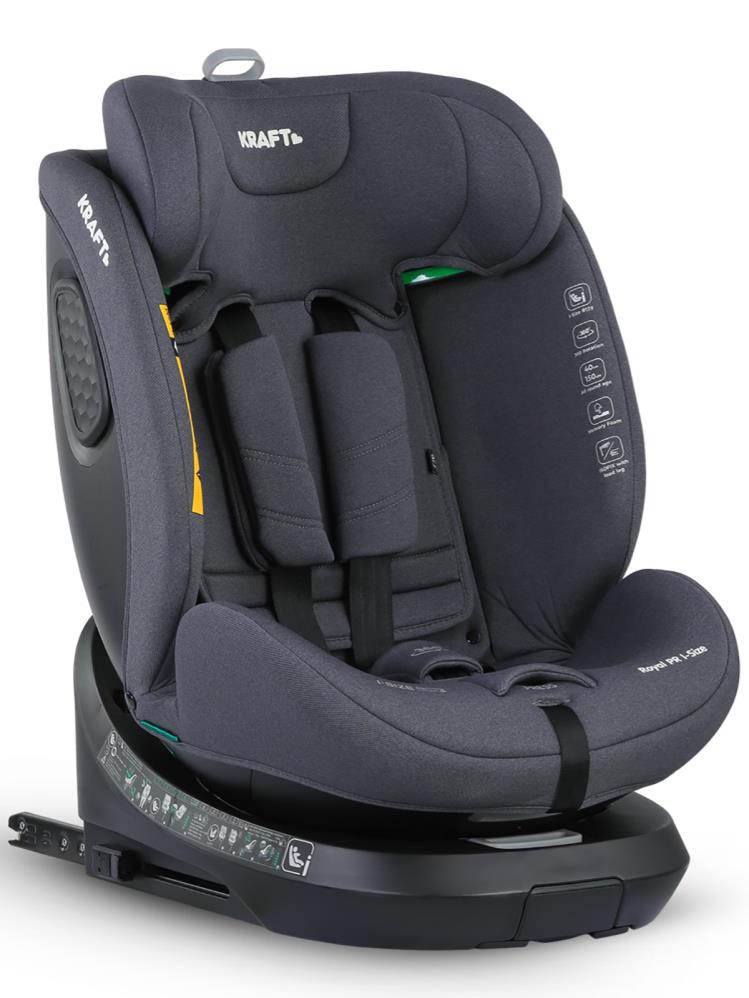 Kraft Royal Pr I-Size Oto Koltuğu 0-36 Kg (40-150 Cm) - Gri