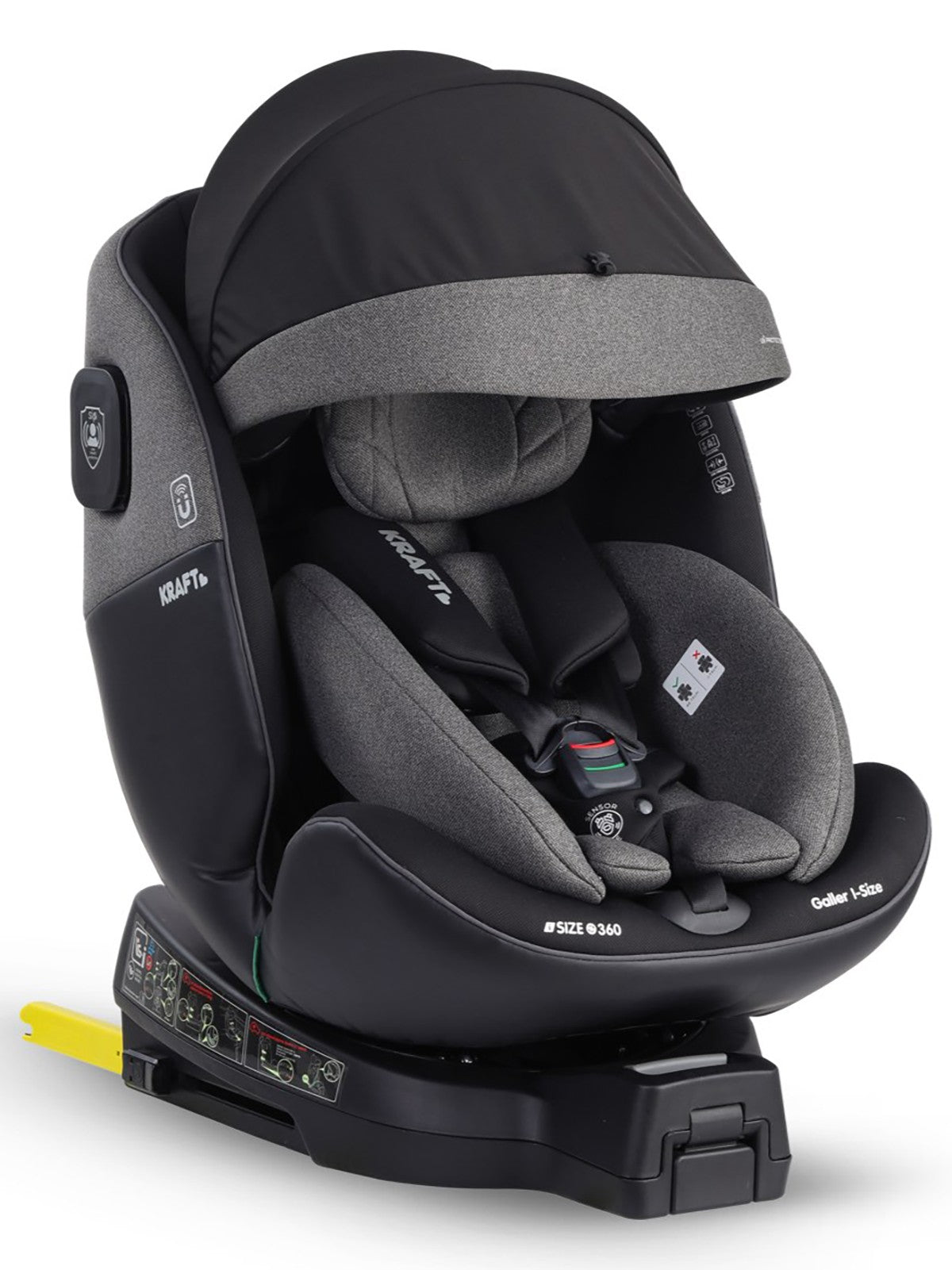 Kraft Galler I-Size Oto Koltuğu 0-36 Kg (40-150 Cm) - Siyah
