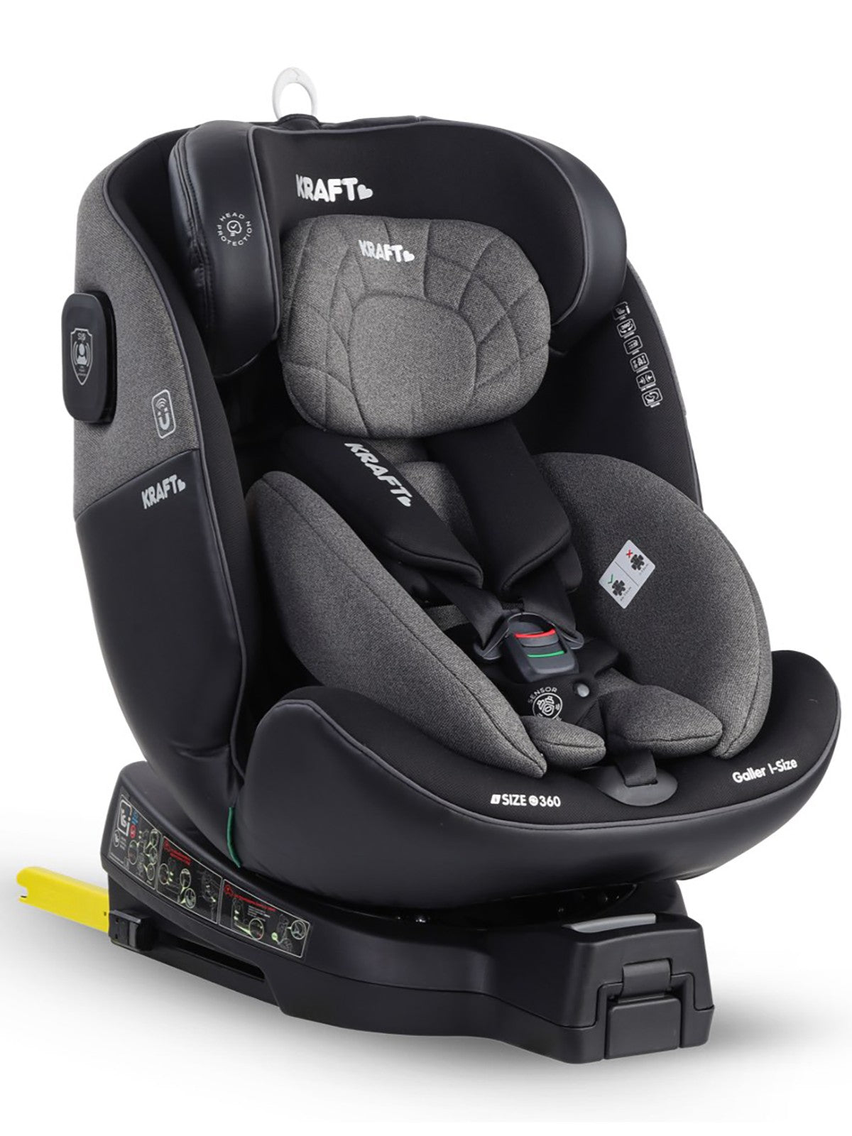 Kraft Galler I-Size Oto Koltuğu 0-36 Kg (40-150 Cm) - Siyah